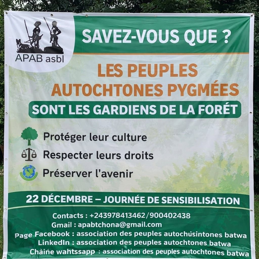PEUPLES AUTOCHTONES PYGMÉES Protéger une culture, préserver la forêt 🔷 Message Droits humains Inclusion sociale Protection de la biodiversité